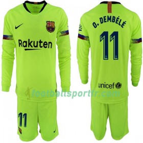 Tenue Barcelone O. Dembele 11 Enfant Extérieur 2018-2019 Maillot de Foot ML